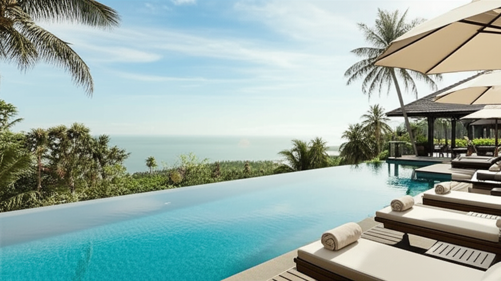 Generate a high-quality, relevant image prompt for an article about: Sri Lanka Hotel: Stunning Luxur