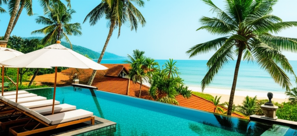 Generate a high-quality, relevant image prompt for an article about: Sri Lanka Hotel: Stunning Luxur